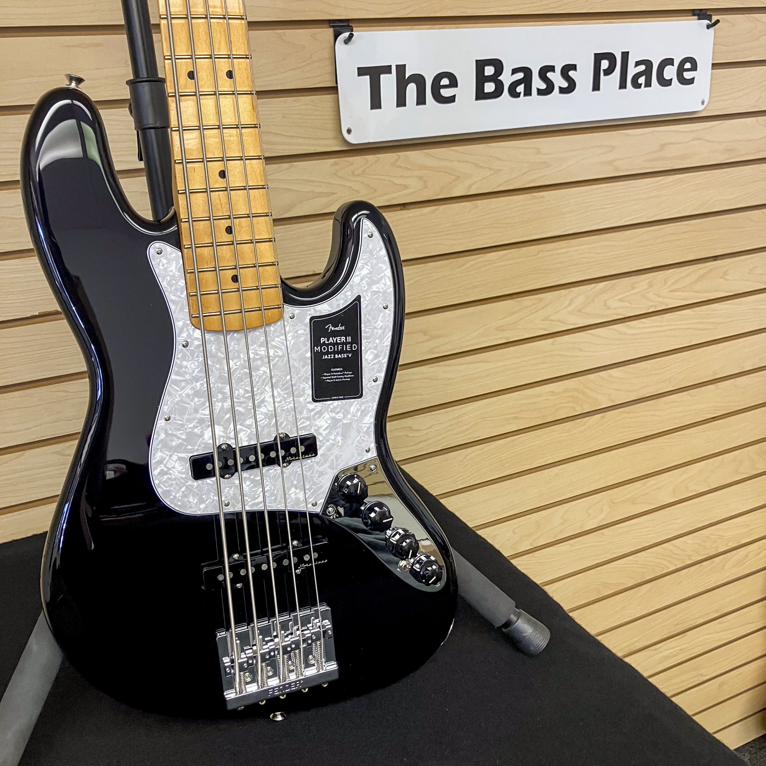 Player II Modified Active Jazz Bass® V- Serial # MX26057903 – 10.45 Pounds