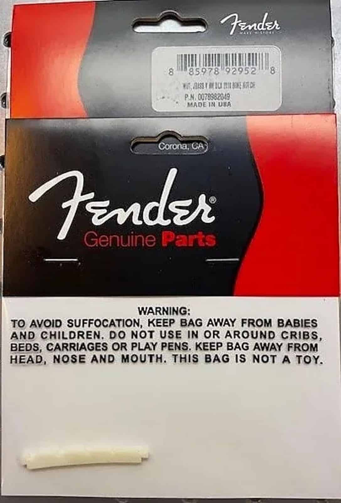 Fender American Deluxe Jazz Bass V Nut Pre-Slotted – Bone – #007-8982-049